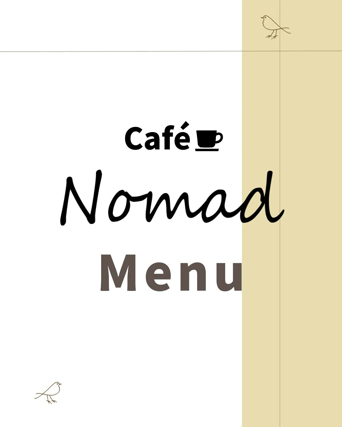 café Nomad のメニュー紹介！